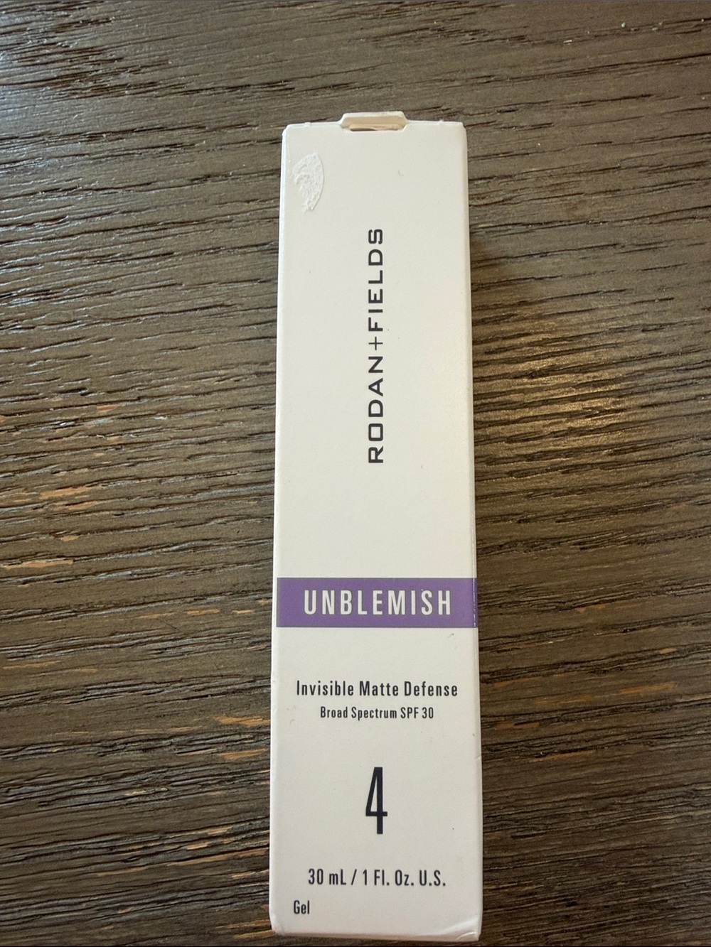 Rodan + Fields Unblemish Invisible Matte Defense SPF 30 - White & Purple
